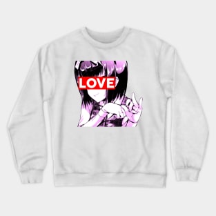 Aesthetic Japanese Girl 7 v2 Crewneck Sweatshirt